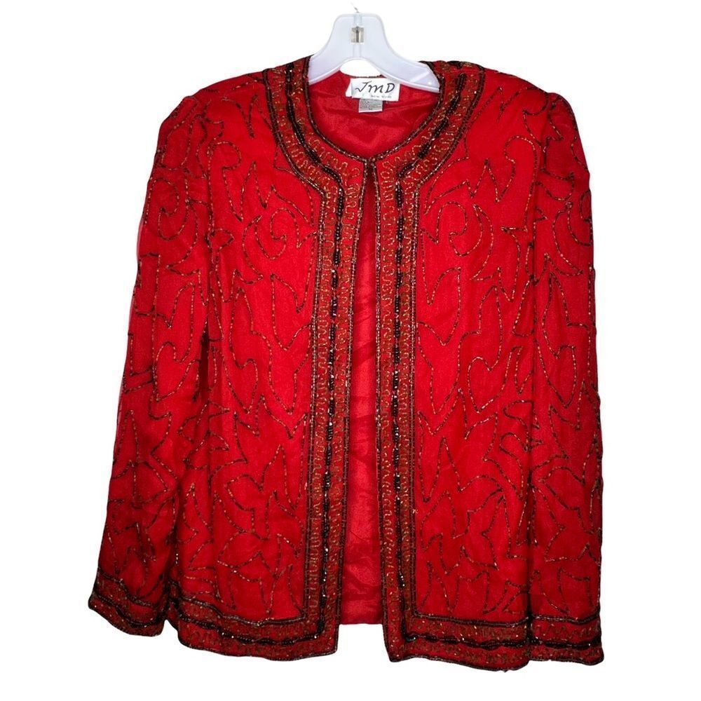 Vintage JMD Silk‎ Beaded Jacket